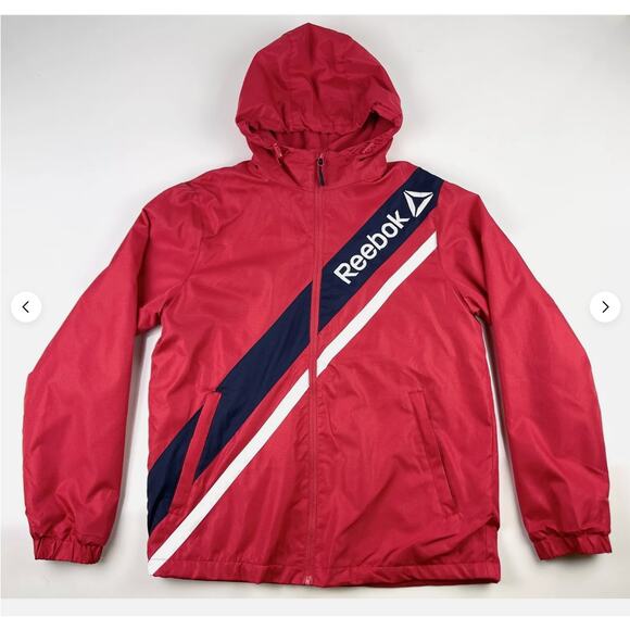 Just in  | Rare Retro NWT Men’s Red Reebok Windbreaker Size XL - Picture 3 of 7